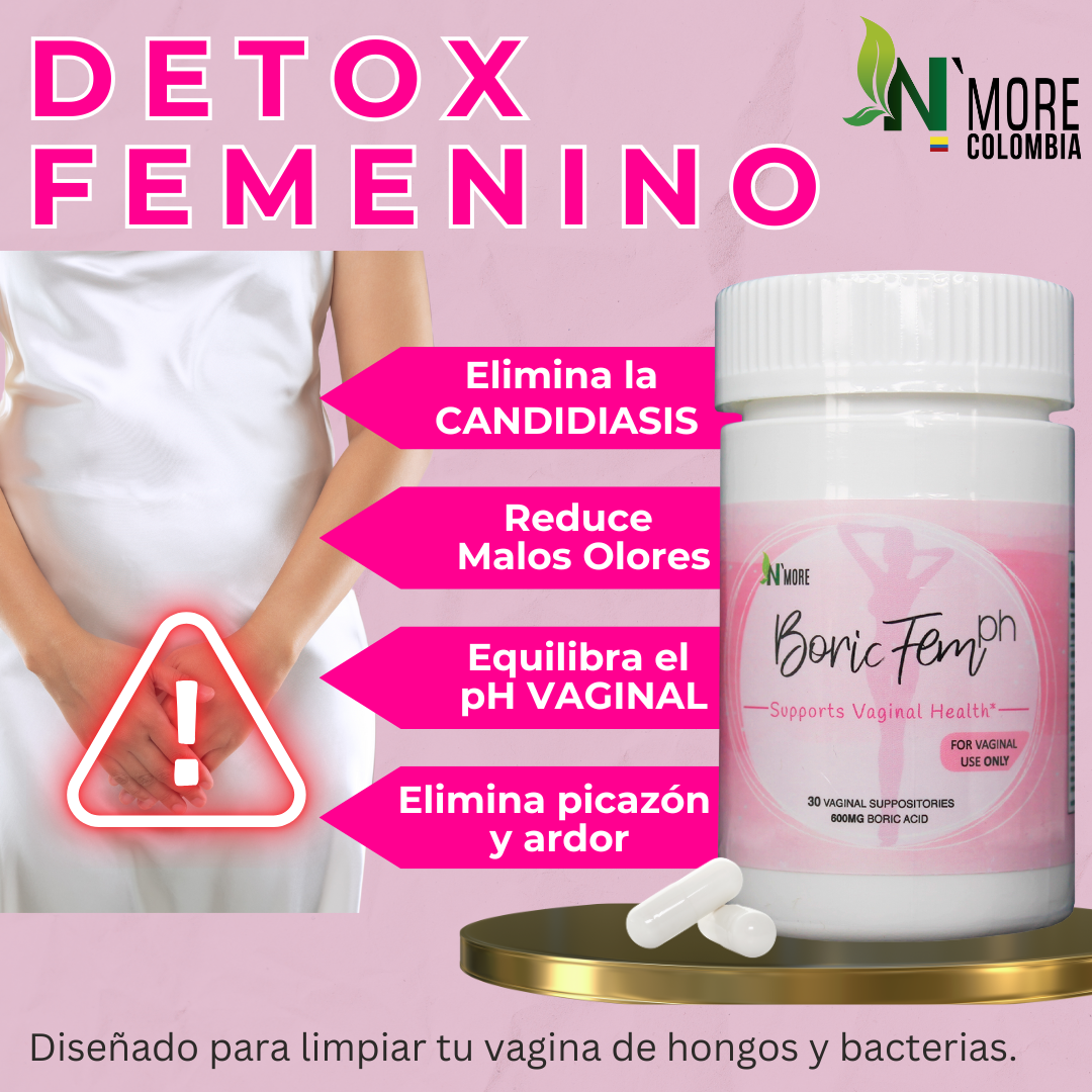 Supositorio vaginal ácido bórico - Boric Fem