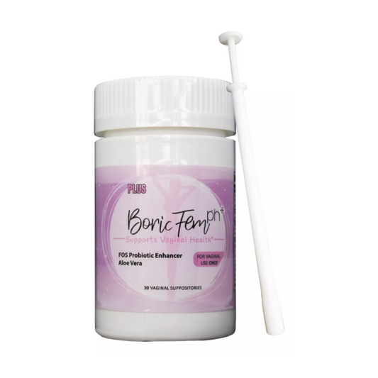 Supositorio vaginal ácido bórico - Boric Fem pH Plus con aplicador